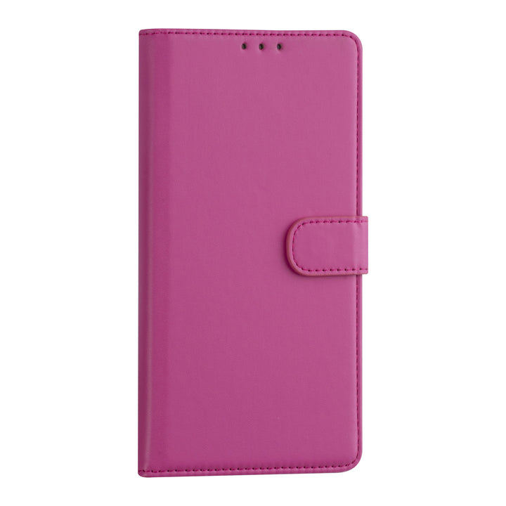 Samsung Galaxy A03s Booktype hoesje - Felroze - Pasjeshouder - Magneetsluiting-Hoesjes-Ilumina Benelux