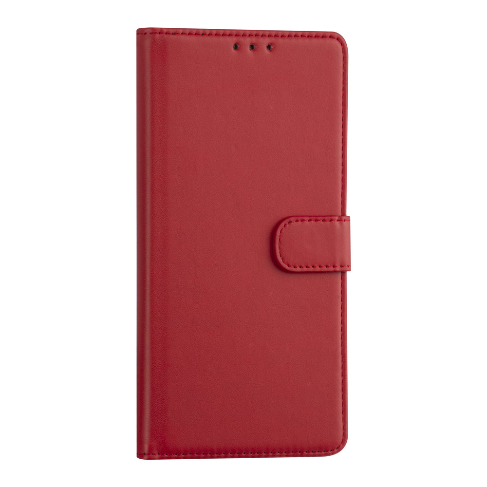 Samsung Galaxy A03s Booktype hoesje - Rood - Pasjeshouder - Magneetsluiting-Hoesjes-Ilumina Benelux
