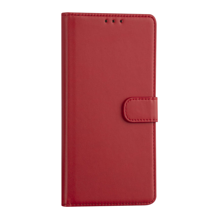 Samsung Galaxy A03s Booktype hoesje - Rood - Pasjeshouder - Magneetsluiting-Hoesjes-Ilumina Benelux