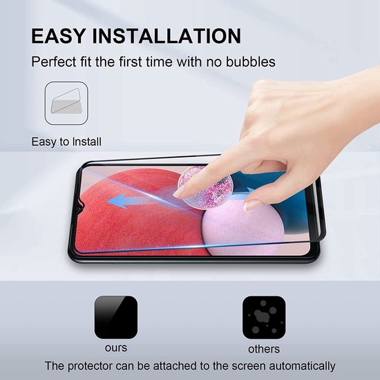 Samsung Galaxy A03s Screenprotector Full Cover Gehard Glas 9H – Anti-Kras – 2-Pack-Ilumina Benelux