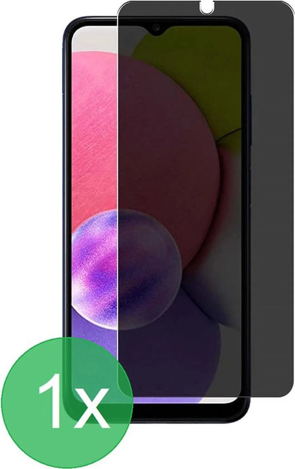 Samsung Galaxy A03s Screenprotector Full Cover Screenprotector Gehard 9H – Anti-kras – Tempered Glas – 1-Pack-Ilumina Benelux
