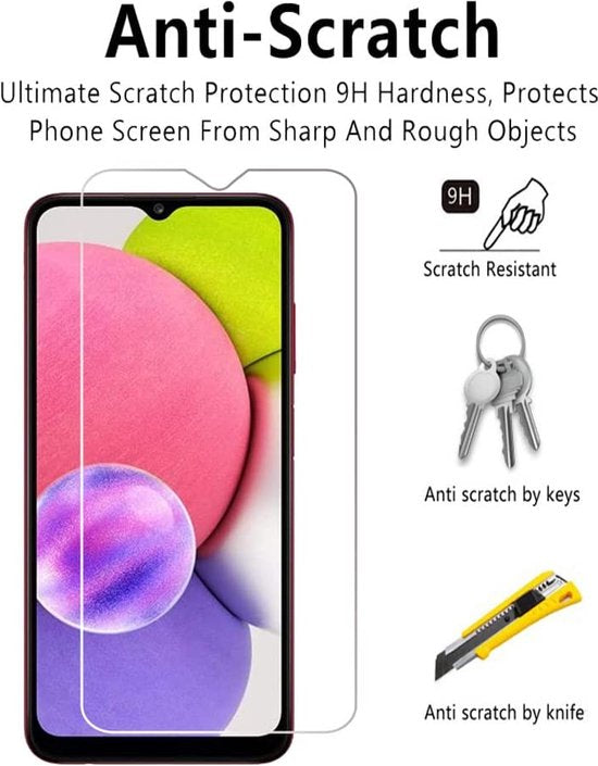 Samsung Galaxy A03s Screenprotector Gehard 9H – Anti-kras – 2-Pack-Ilumina Benelux