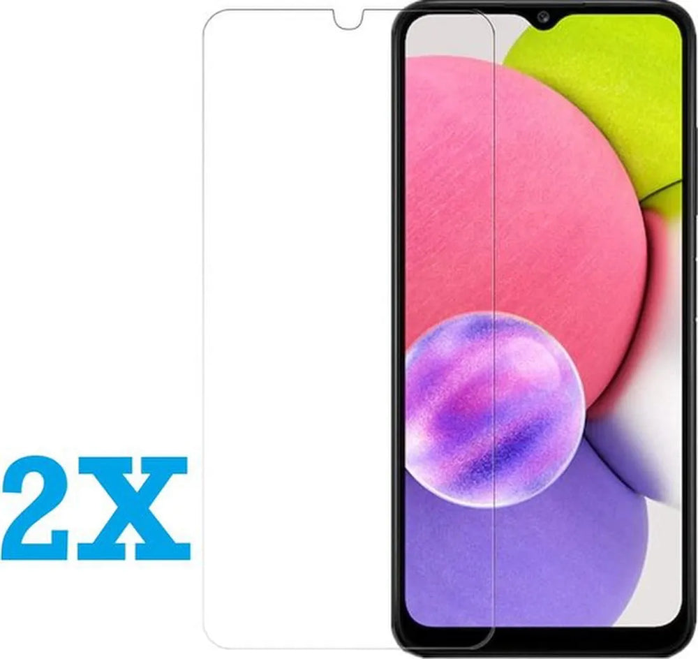 Samsung Galaxy A03s Screenprotector Gehard 9H – Anti-kras – 2-Pack-Ilumina Benelux