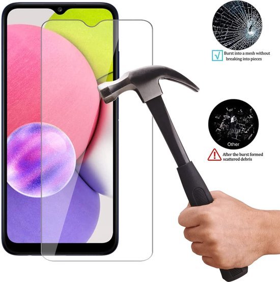 Samsung Galaxy A03s Screenprotector Gehard 9H – Anti-kras – 5-Pack-Ilumina Benelux