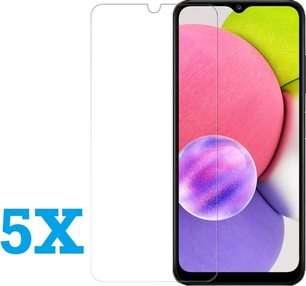 Samsung Galaxy A03s Screenprotector Gehard 9H – Anti-kras – 5-Pack-Ilumina Benelux