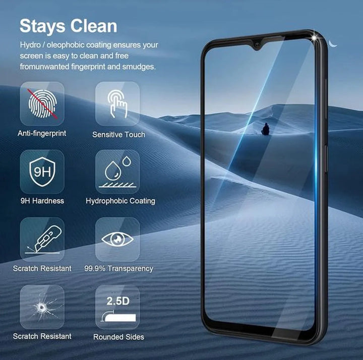 Samsung Galaxy A04 Screenprotector Full Cover Screenprotector Gehard 9H – 3-Pack-Ilumina Benelux