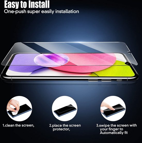 Samsung Galaxy A04/A03s Screenprotector Gehard 9H – Anti-kras – 3-Pack Tempered Glas-Ilumina Benelux