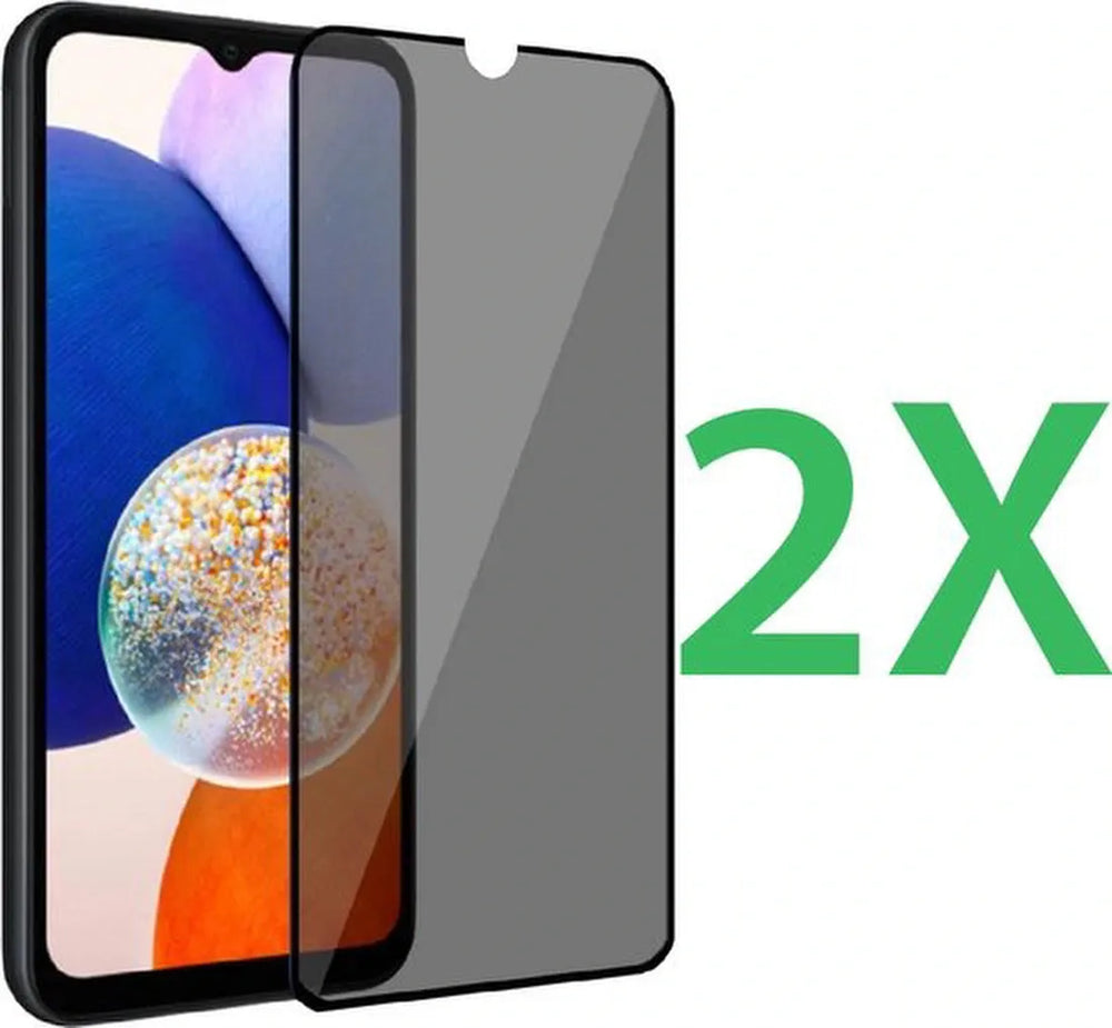Samsung Galaxy A05 Screenprotector Gehard 9H – Privacy Screenprotector – 2-Pack-Ilumina Benelux