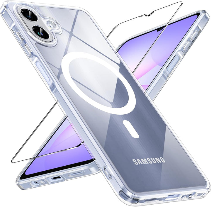 Samsung Galaxy A07 Hoesje – Transparant MagSafe Case met 2 Screenprotectors-Ilumina Benelux
