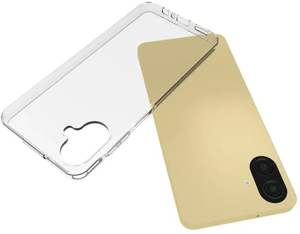 Samsung Galaxy A07 Hoesjes – Transparante Siliconen Backcover – Inclusief 2x Glazen Screenprotector – Anti-kras-Ilumina Benelux