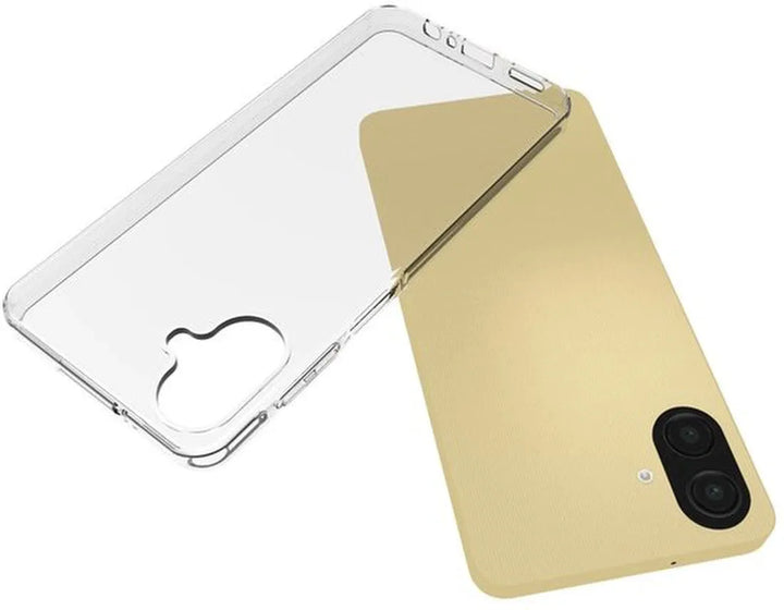 Samsung Galaxy A07 Hoesjes – Transparante Siliconen Backcover – Inclusief 2x Glazen Screenprotector – Anti-kras-Ilumina Benelux