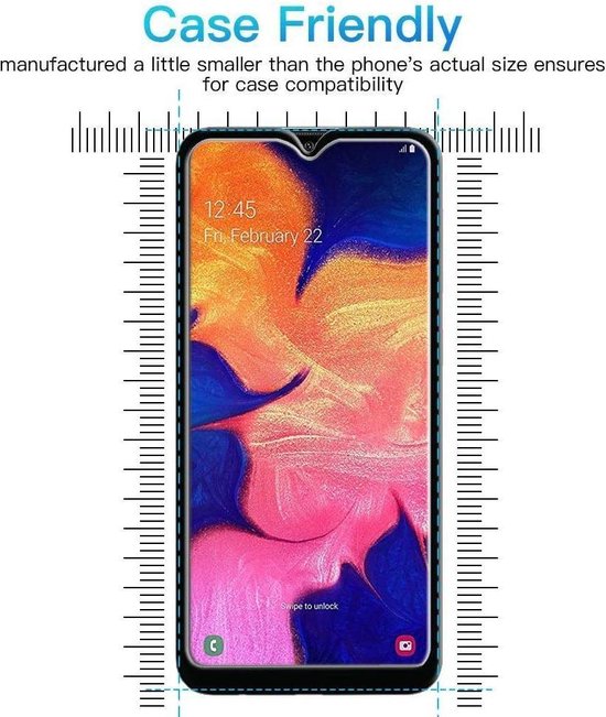 Samsung Galaxy A10 Screenprotector Full Cover Screenprotector Gehard 9H – 3-Pack-Ilumina Benelux