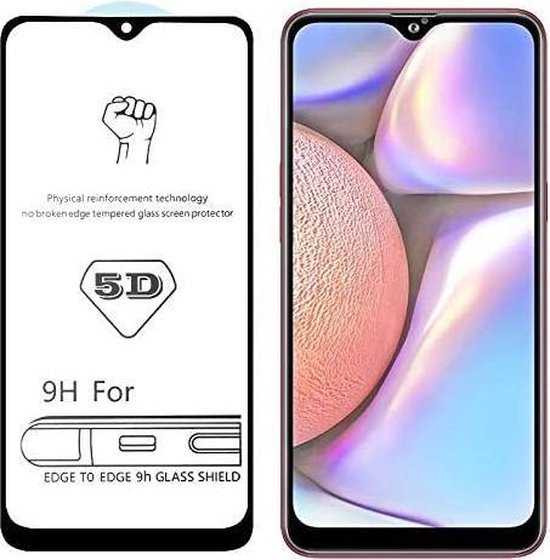 Samsung Galaxy A10S Screenprotector Full Cover Screenprotector Gehard 9H – Anti-kras-Ilumina Benelux