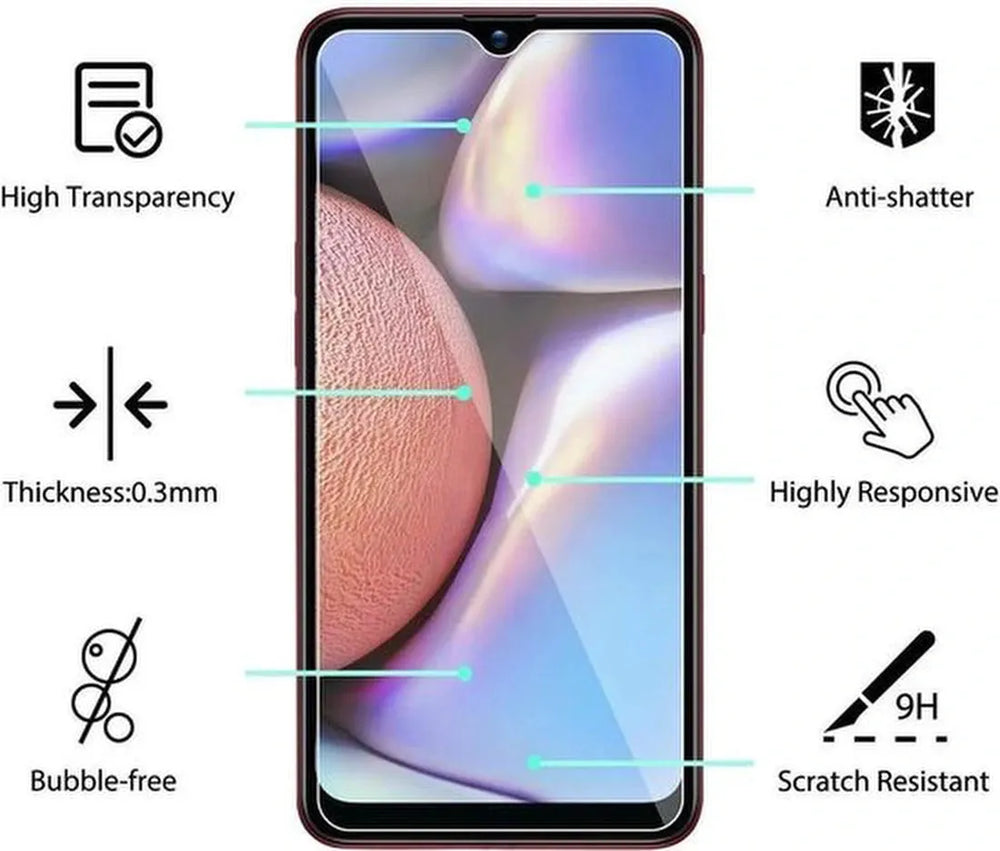 Samsung Galaxy A10S Screenprotector Gehard 9H – Anti-kras – 1-Pack-Ilumina Benelux