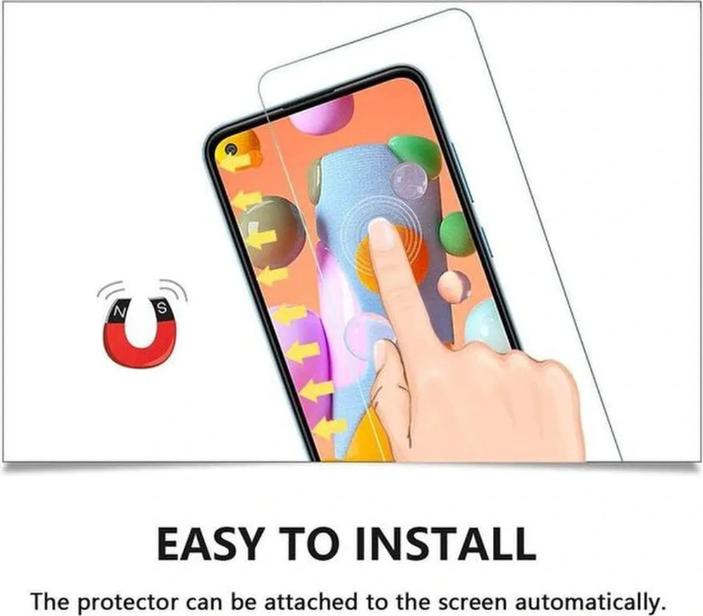 Samsung Galaxy A10S Screenprotector Gehard 9H – Anti-kras – Tempered Glas – 1-Pack-Ilumina Benelux