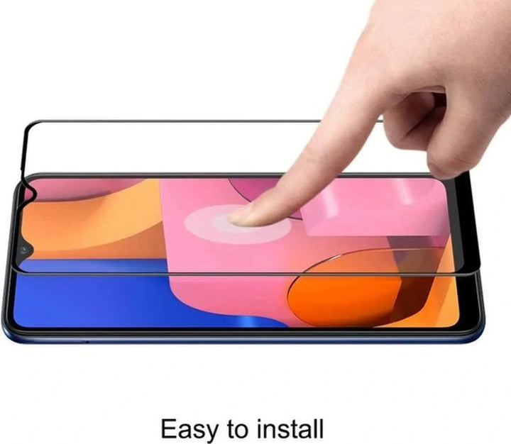 Samsung Galaxy A10S Screenprotector Gehard 9H Screenprotector Full Cover – 3-Pack Tempered Glas-Ilumina Benelux