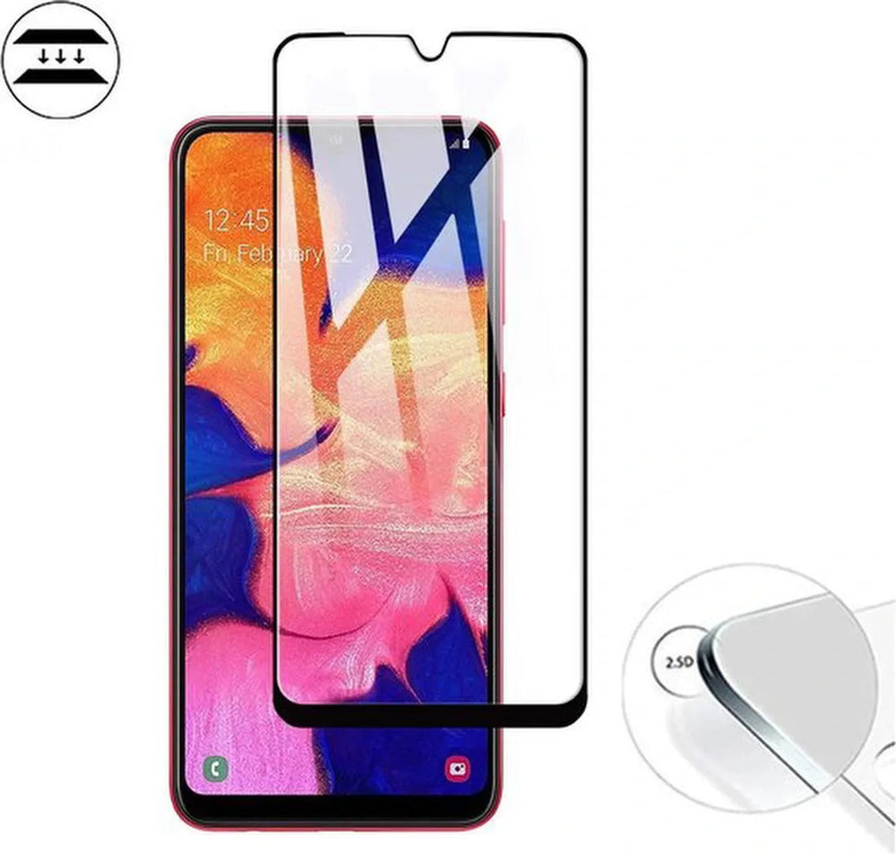 Samsung Galaxy A10e Screenprotector Full Cover Screenprotector Gehard 9H – 1-Pack-Ilumina Benelux