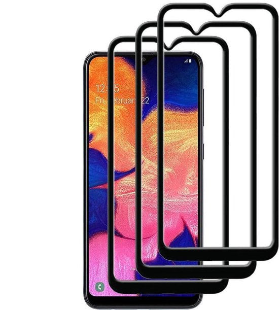Samsung Galaxy A10e Screenprotector Full Cover Screenprotector Gehard 9H – 3-Pack-Ilumina Benelux