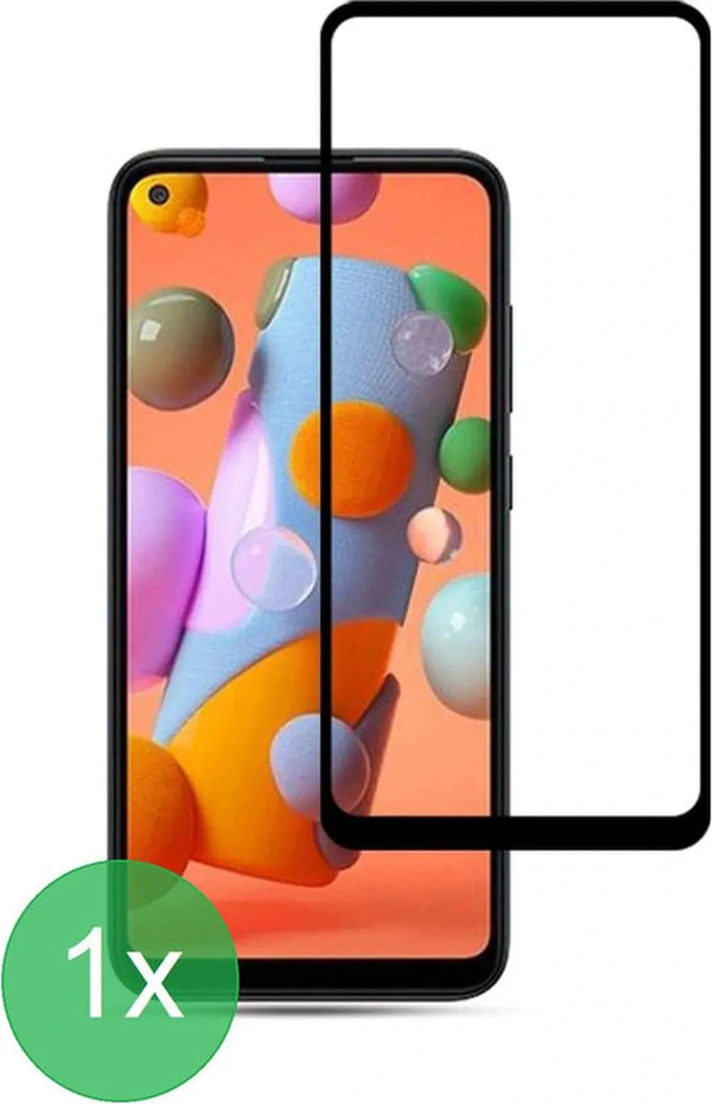 Samsung Galaxy A11 Screenprotector Full Cover – 9H Gehard Glas – 1-Pack-Ilumina Benelux