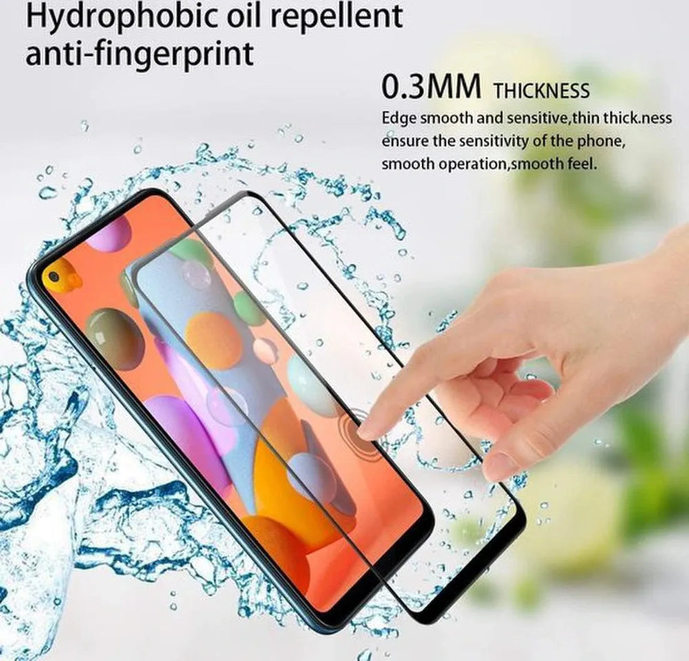 Samsung Galaxy A11 Screenprotector Full Cover Screenprotector Gehard 9H – 1-Pack-Ilumina Benelux
