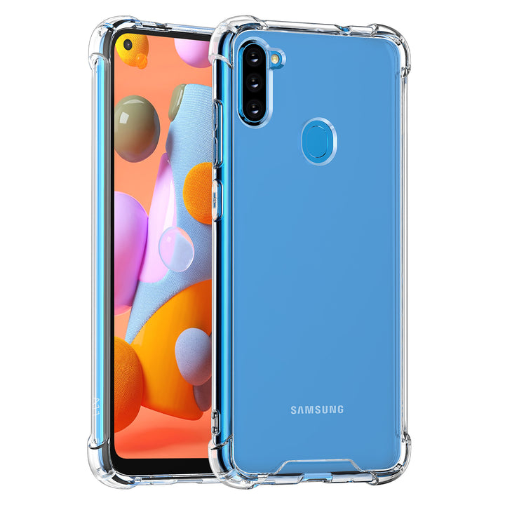Samsung Galaxy A11 Transparant Backcover hoesje - silicone-Hoesjes-Ilumina Benelux