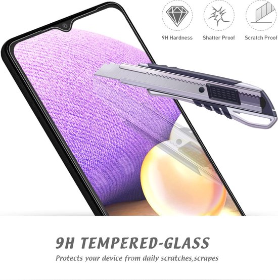 Samsung Galaxy A12 5G / M12 Screenprotector Full Cover Screenprotector Gehard 9H – 3-Pack-Ilumina Benelux