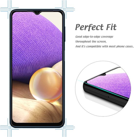 Samsung Galaxy A12 5G / M12 Screenprotector Full Cover Screenprotector Gehard 9H – 3-Pack-Ilumina Benelux
