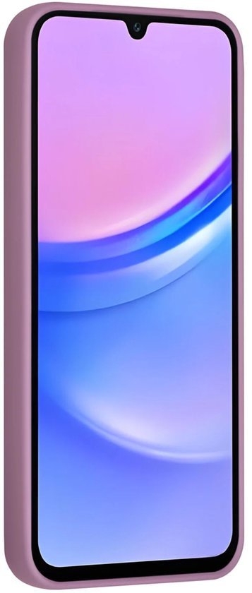 Samsung Galaxy A15 Hoesjes Schokbestendige Siliconen Backcover met Ringstandaard - Sunset Purple-Ilumina Benelux