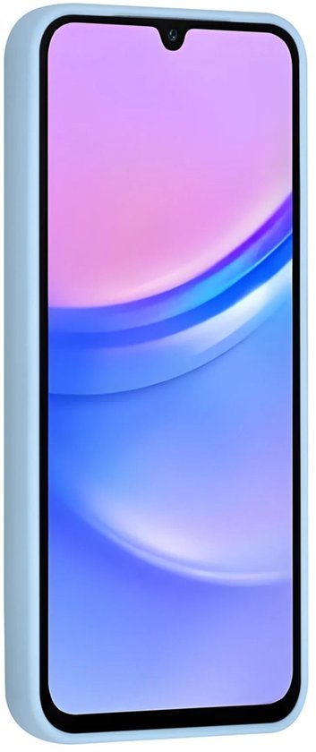 Samsung Galaxy A16 Hoesjes Schokbestendige Siliconen Backcover met Ringstandaard - Baby Blue-Ilumina Benelux