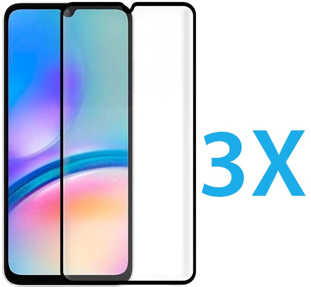 Samsung Galaxy A16 Screenprotector Full Cover Screenprotector Gehard 9H – 3-Pack-Ilumina Benelux