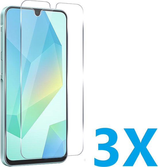 Samsung Galaxy A16 Screenprotector Gehard 9H – Anti-kras – 3-Pack-Ilumina Benelux