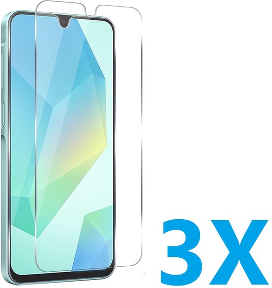 Samsung Galaxy A16 Screenprotector Gehard 9H – Anti-kras – 3-Pack-Ilumina Benelux