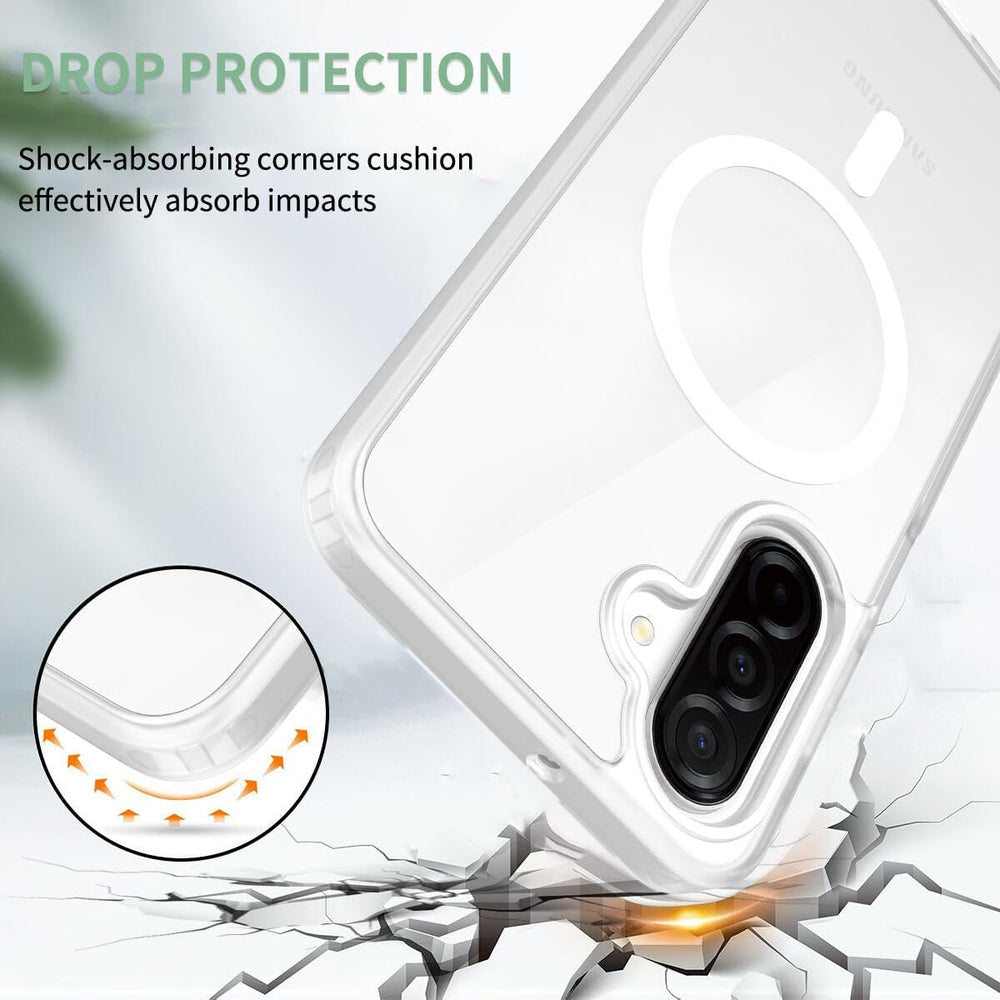 Samsung Galaxy A17 Hoesje – Transparant MagSafe Case met 2 Screenprotectors-Ilumina Benelux