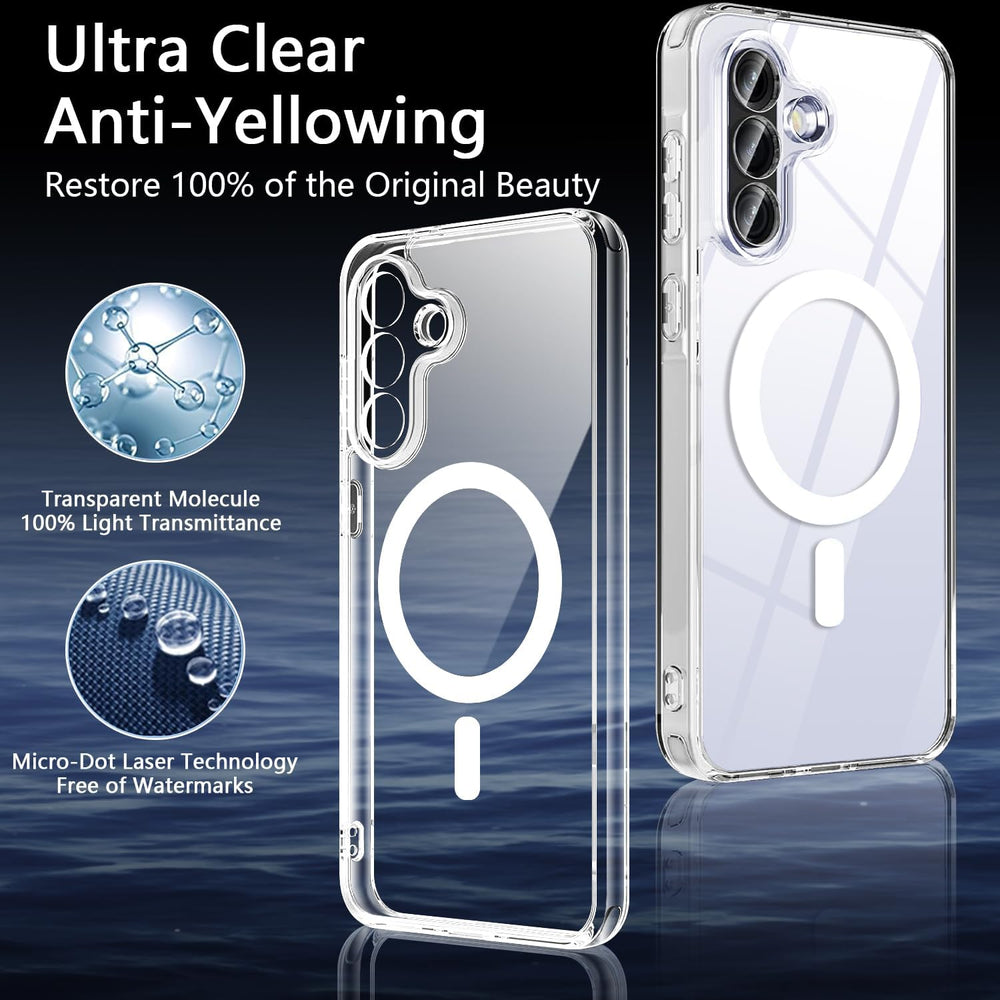 Samsung Galaxy A17 Hoesje – Transparant MagSafe Case met 2 Screenprotectors-Ilumina Benelux