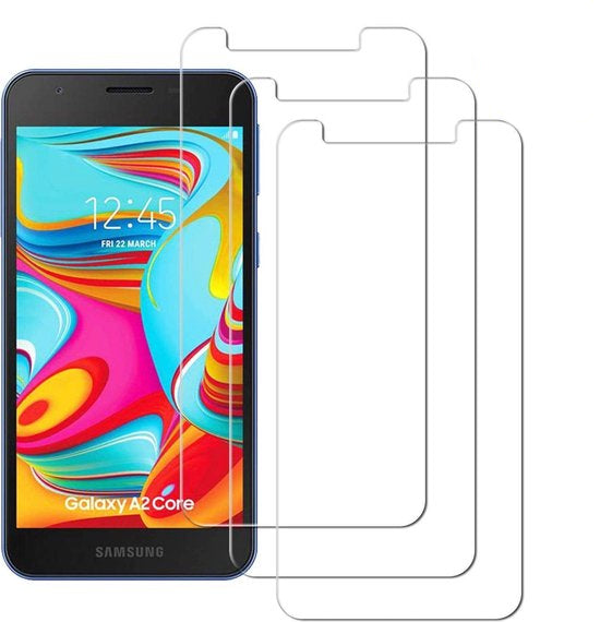Samsung Galaxy A2 Core – 9H Gehard Glas – Anti Kras – 3-Pack-Ilumina Benelux