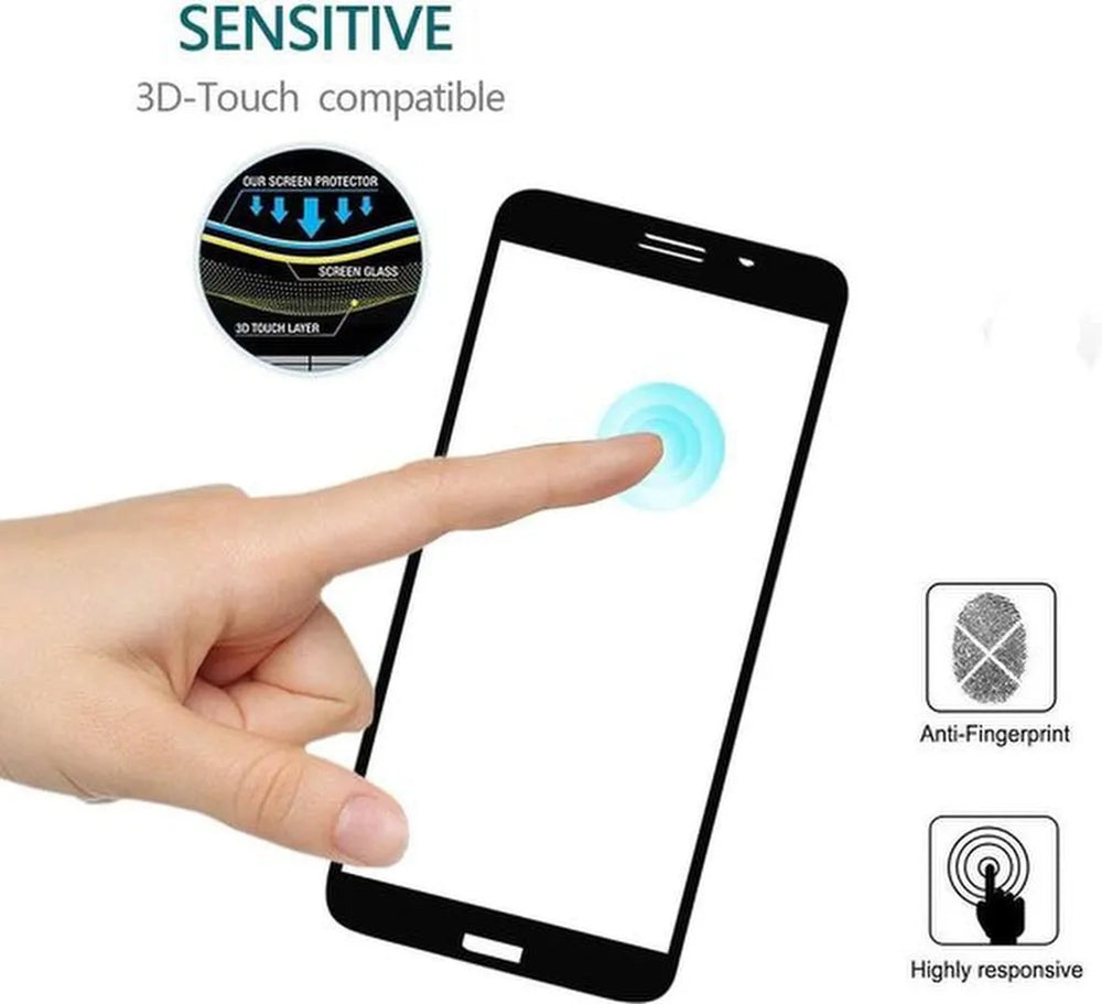Samsung Galaxy A2 Core Screenprotector Full Cover Screenprotector Gehard 9H – Anti-kras-Ilumina Benelux