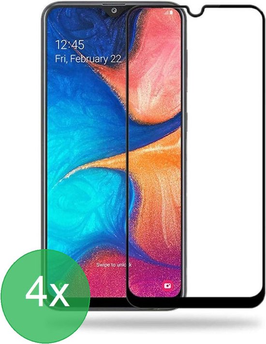 Samsung Galaxy A20e Screenprotector Full Cover Screenprotector Gehard 9H – 4-Pack-Ilumina Benelux