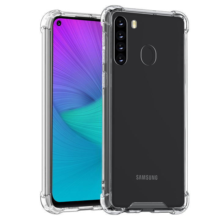 Samsung Galaxy A21 Transparant Backcover hoesje - shockproof - silicone-Hoesjes-Ilumina Benelux