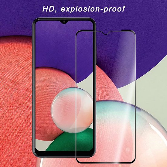 Samsung Galaxy A22 4G Screenprotector Full Cover Screenprotector Gehard 9H – 3-Pack-Ilumina Benelux