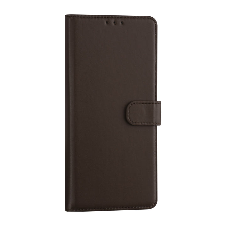 Samsung Galaxy A22 5G Booktype hoesje - Bruin - Pasjeshouder - Magneetsluiting-Hoesjes-Ilumina Benelux