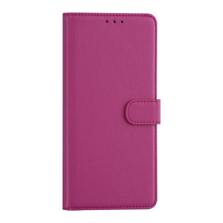 Samsung Galaxy A22 5G Booktype hoesje - Felroze - Pasjeshouder - Magneetsluiting-Hoesjes-Ilumina Benelux