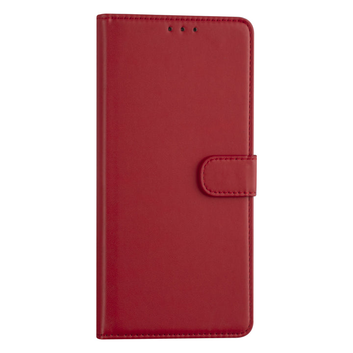 Samsung Galaxy A22 5G Booktype hoesje - Rood - Pasjeshouder - Magneetsluiting-Hoesjes-Ilumina Benelux