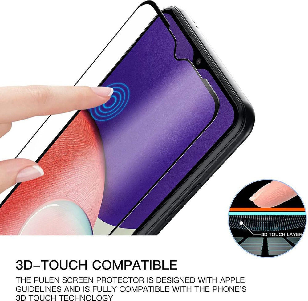 Samsung Galaxy A22 5G Screenprotector Full Cover Screenprotector Gehard 9H – 3-Pack-Ilumina Benelux