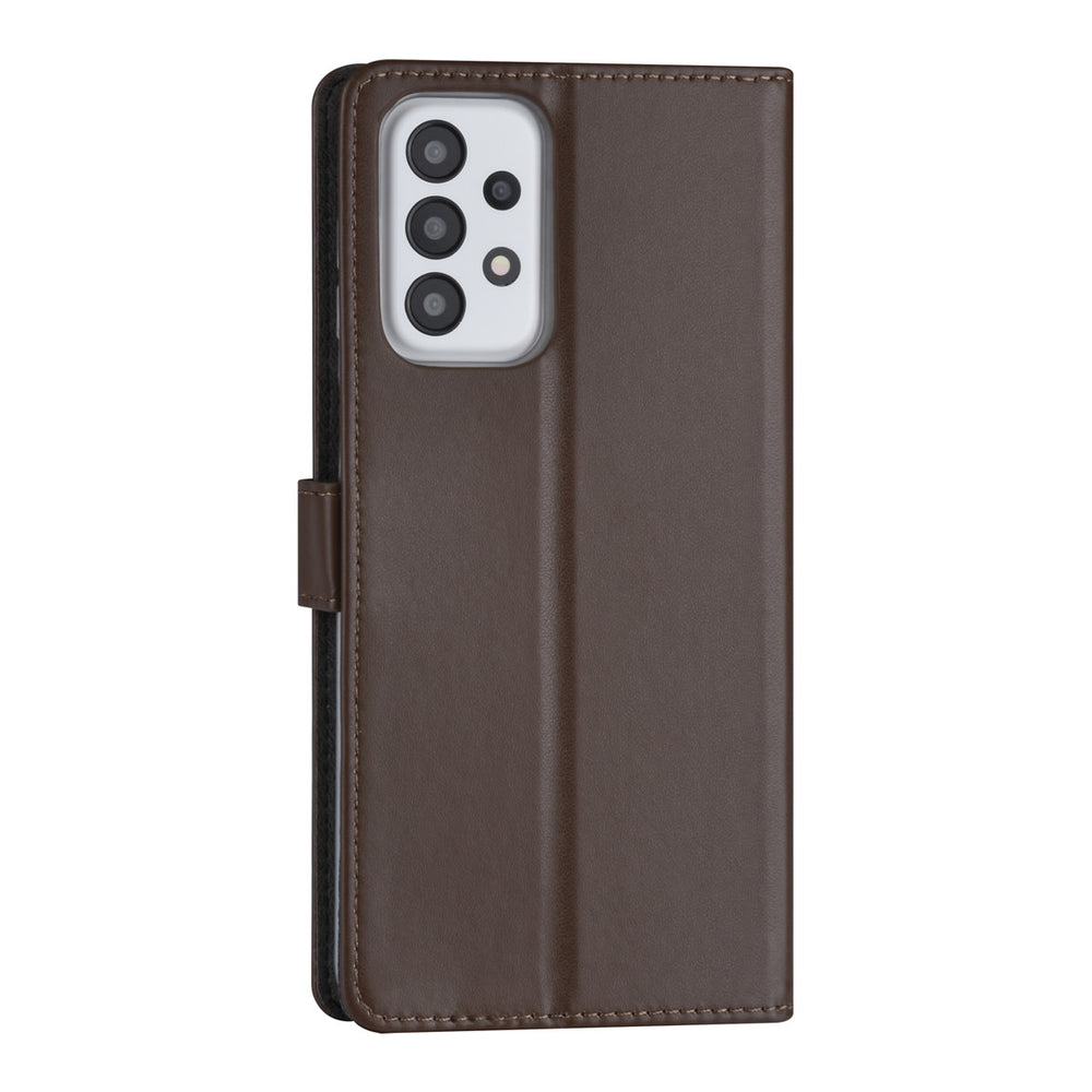 Samsung Galaxy A23 Book Case hoesje - Pasjeshouder voor 3 pasjes - Magneetsluiting - Bruin-Hoesjes-Ilumina Benelux