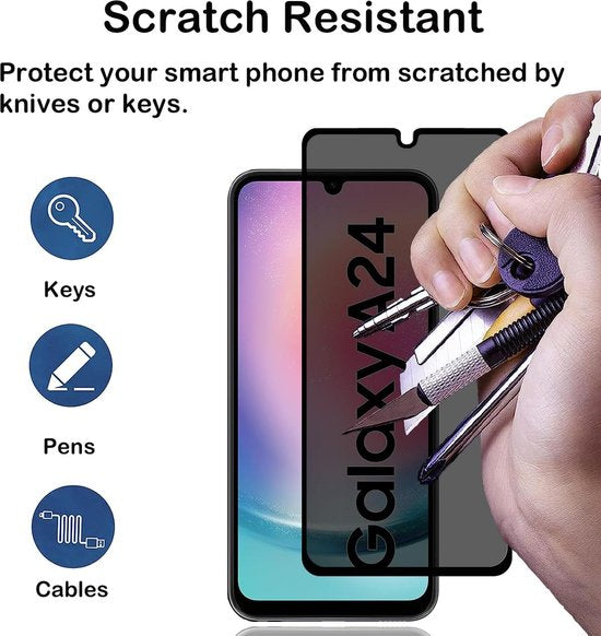 Samsung Galaxy A24/A25 4G/5G – Privacy Screenprotector Gehard 9H – 2-Pack-Ilumina Benelux