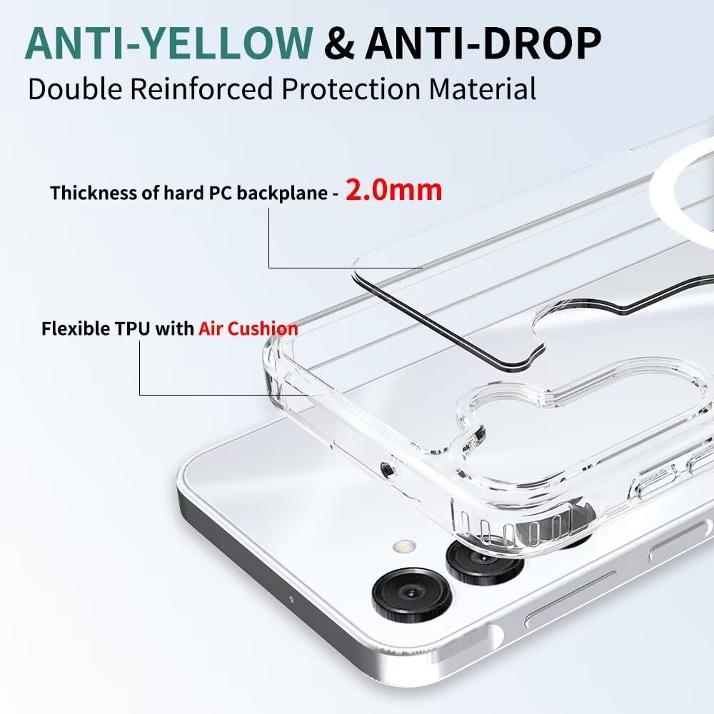 Samsung Galaxy A26 Hoesje – Transparant MagSafe Case Slim & Schokbestendig-Ilumina Benelux