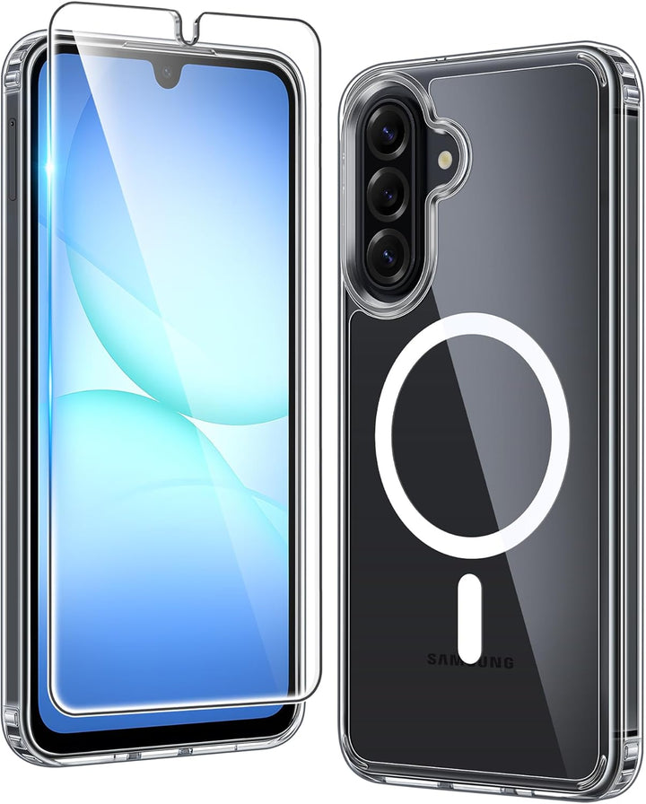 Samsung Galaxy A26 Hoesje – Transparant MagSafe Case met 2 Screenprotectors-Ilumina Benelux