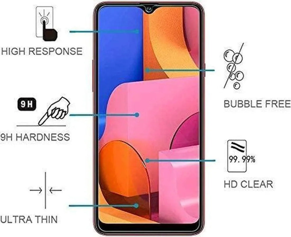 Samsung Galaxy A30S Screenprotector Gehard 9H – Anti-kras – Tempered Glas – 1-Pack-Ilumina Benelux