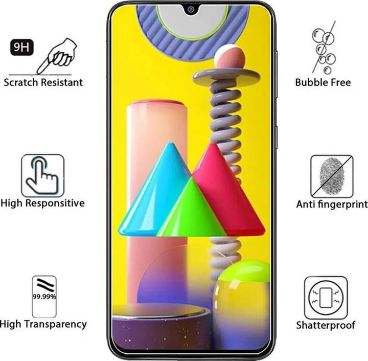 Samsung Galaxy A31 Screenprotector Gehard 9H – Anti-kras – 1-Pack-Ilumina Benelux