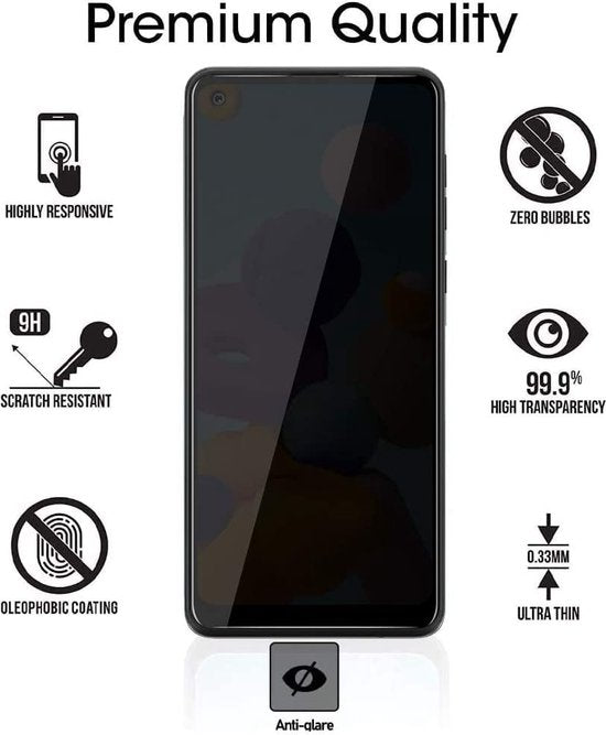 Samsung Galaxy A31 Screenprotector Gehard 9H – Anti-kras – 3-Pack Tempered Glas-Ilumina Benelux
